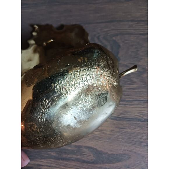 Vintage Metalcrafters Brass Leaf Dish 1950s - Picture 3 of 6